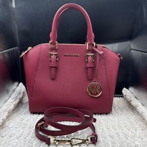 Michael Kors Ciara Berry Satchel Bag